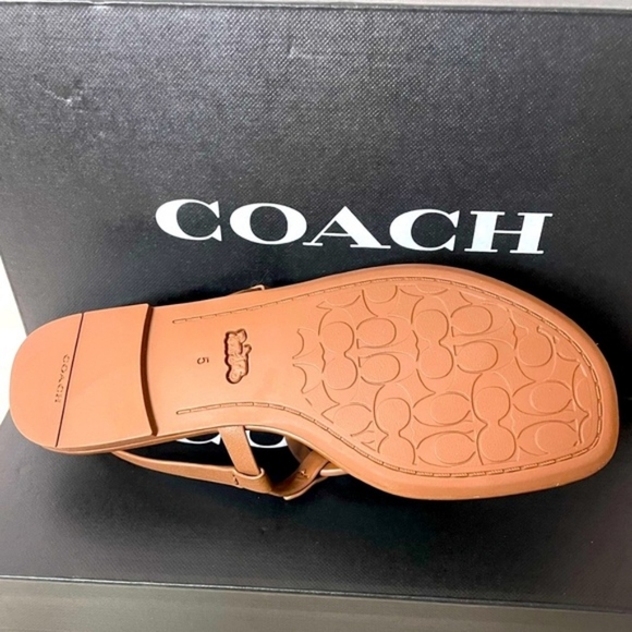 NWT Coach Jaci Sandal Saddle Size 5 - Picture 3 of 4